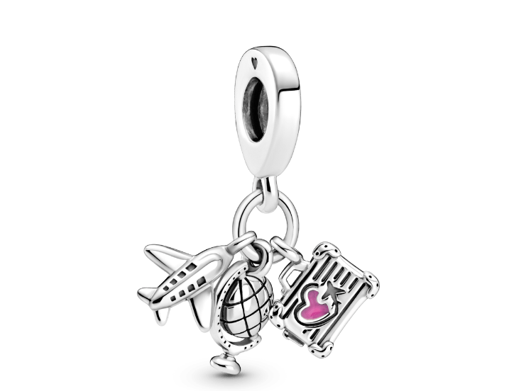 Charm Colgante Avión, Globo Y Maleta
