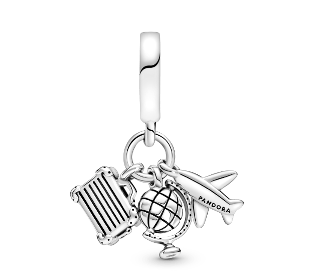 Charm Colgante Avión, Globo Y Maleta