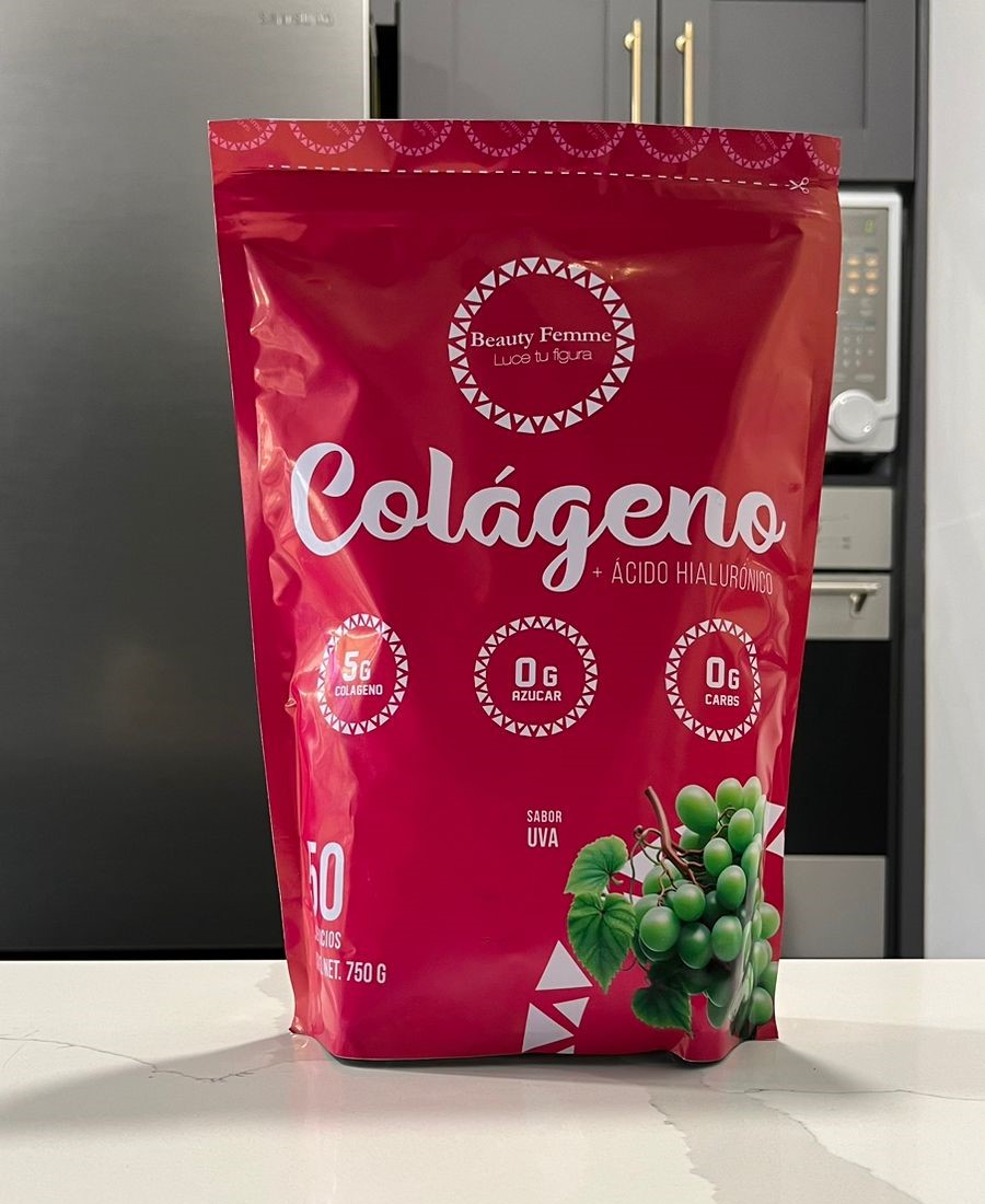 Colágeno Beauty Femme con Ácido Hialurónico - Sabor Uva