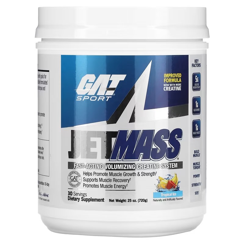 Gat Sport Jet Mass 30 Servicios Creatina Post Entreno
