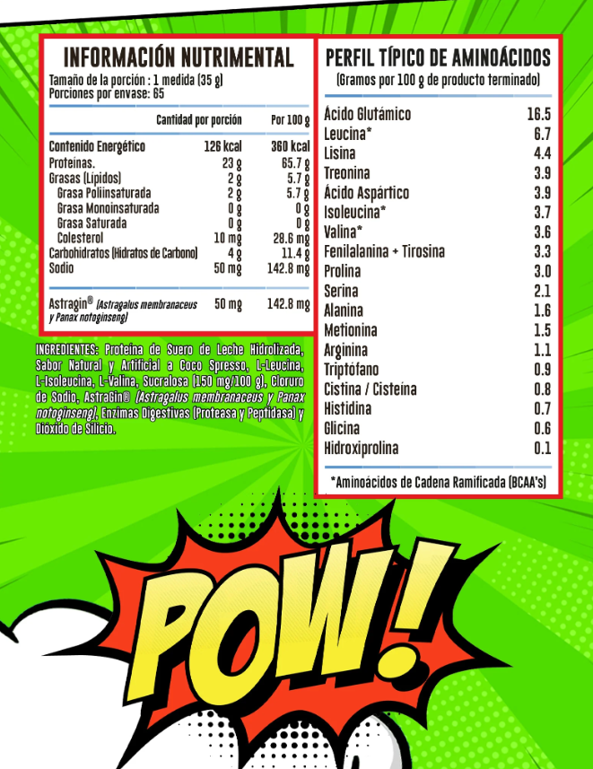 Hydro Comics Proteína de suero de leche hidrolizada