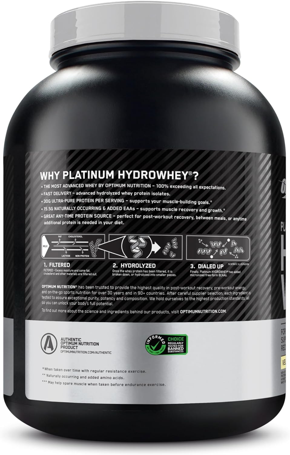 Optimum Nutrition Hydro Whey, Chocolate, 3.61 lb