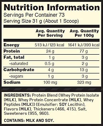 Optimum Nutrition 100% Whey Gold Standard, 5 Lb
