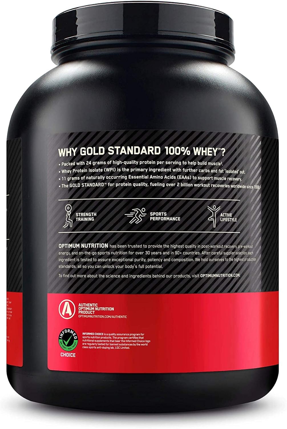 Optimum Nutrition 100% Whey Gold Standard, 5 Lb