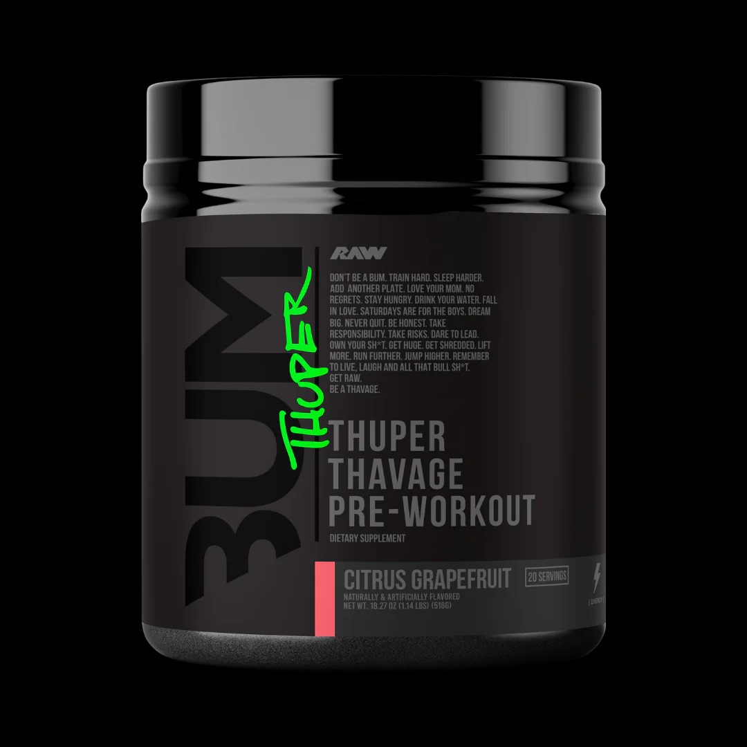 Thuper Thavage Pre-Entreno de CBUM x RAW