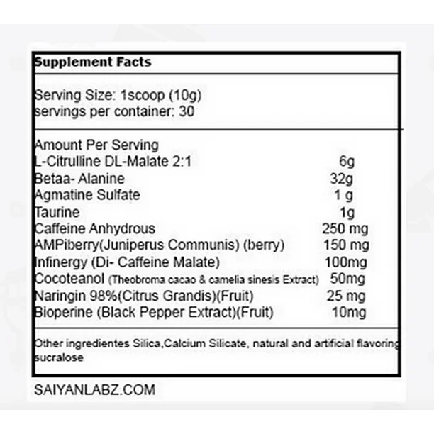 Pre Entreno Kaioken Black 30servs