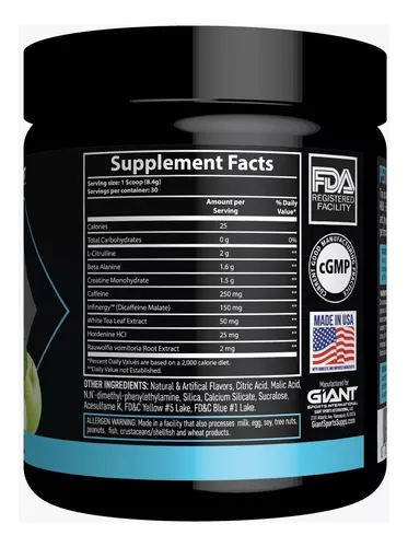 Rush Pre Work Giant Sports 252 Grs