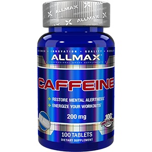 Cafeina Allmax Caffeine 200mg 100 Tabletas