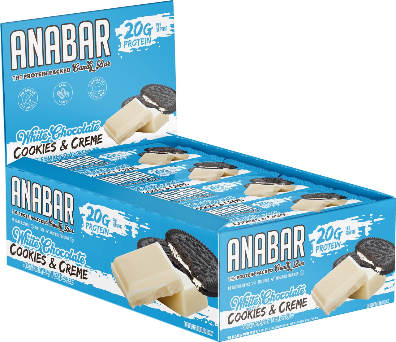 Caja Barras Anabar 20gr Proteina
