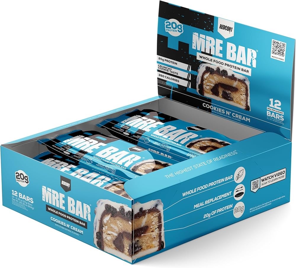MRE Bar - Whole Food Protein Bar: Cookies N' Cream Caja