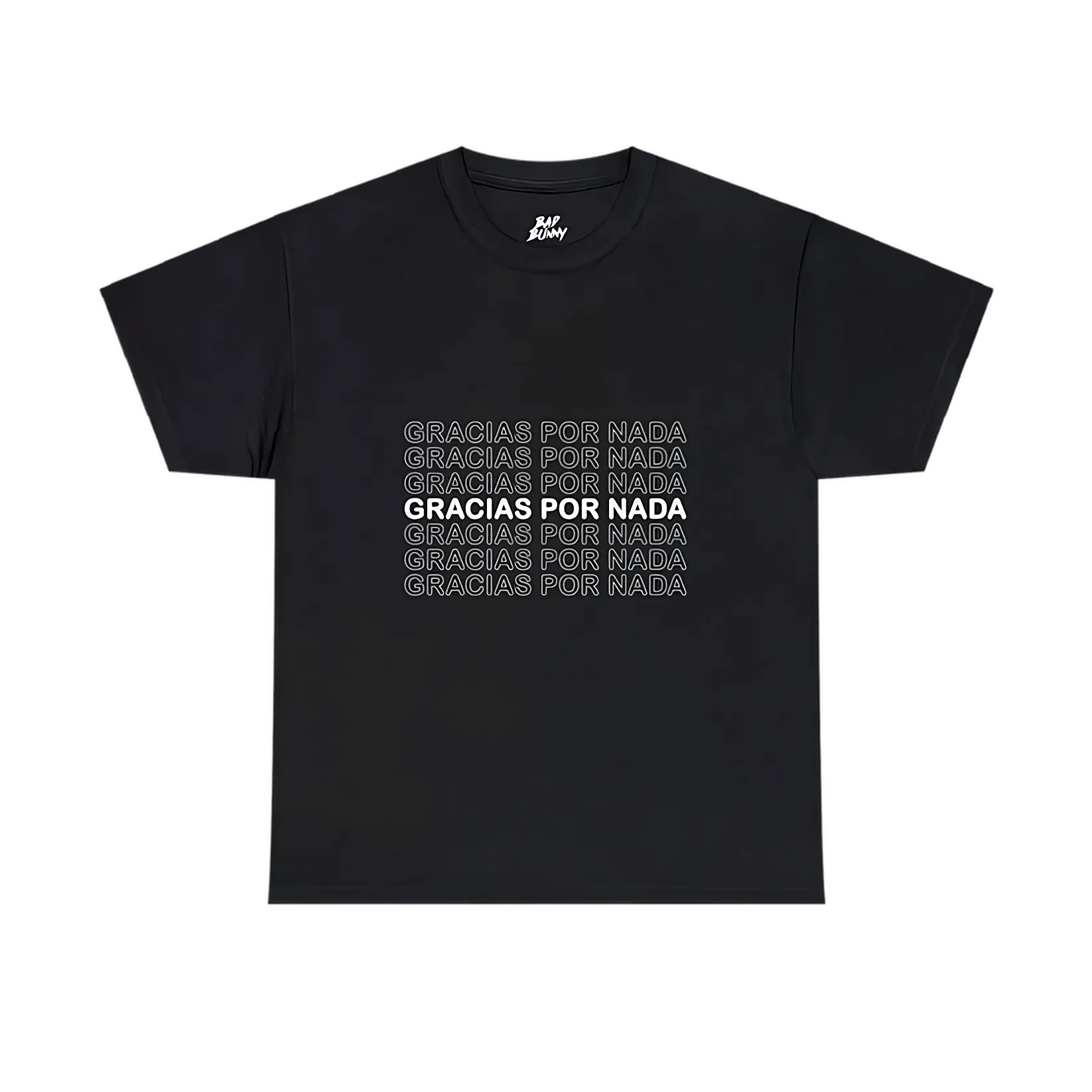 MOST WANTED TOUR - GRACIAS POR NADA TOUR DATES BLACK COTTON TEE