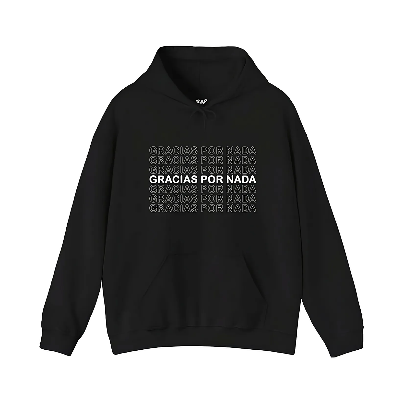 MOST WANTED TOUR - GRACIAS POR NADA TOUR DATES BLACK COTTON HOODIE