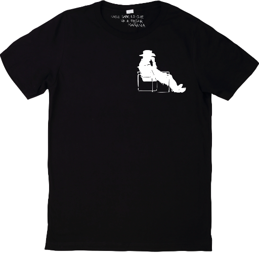 Bad Bunny Sitting Cowboy T Shirt - Tracer WHITE/BLACK