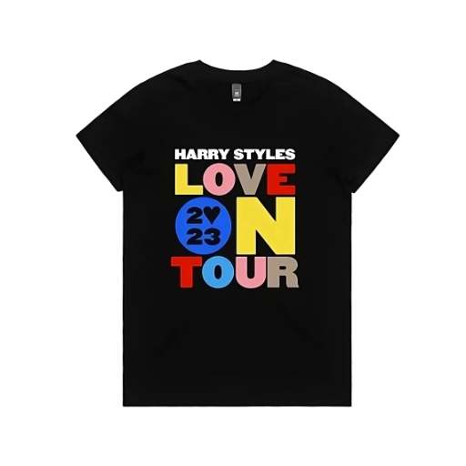 Playera negra Harry Styles Love On Tour 2023