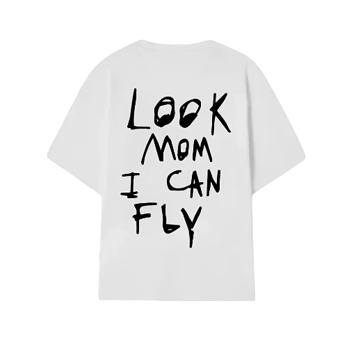 Travis Scott Look Mom I Can Fly White T-Shirt