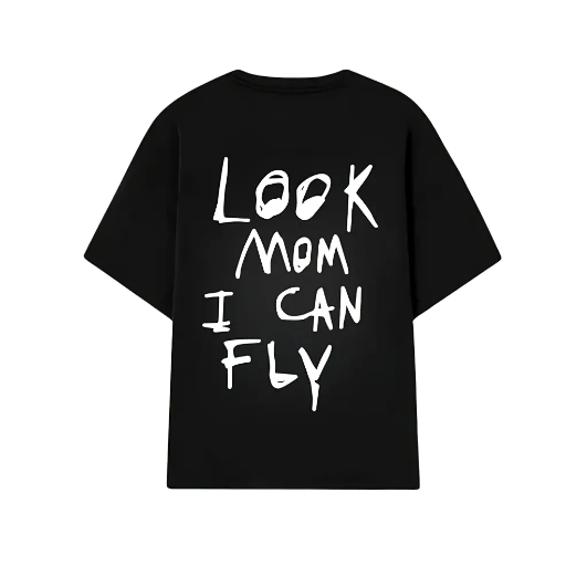 Travis Scott Look Mom I Can Fly Black T-Shirt