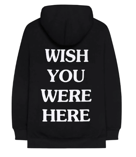 ASTROWORLD EMBROIDERED LOGO HOODIE BLACK