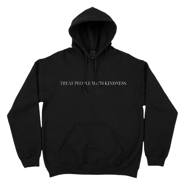 Treat People With Kindness Hoodie (Metallic Silver Embroidery)