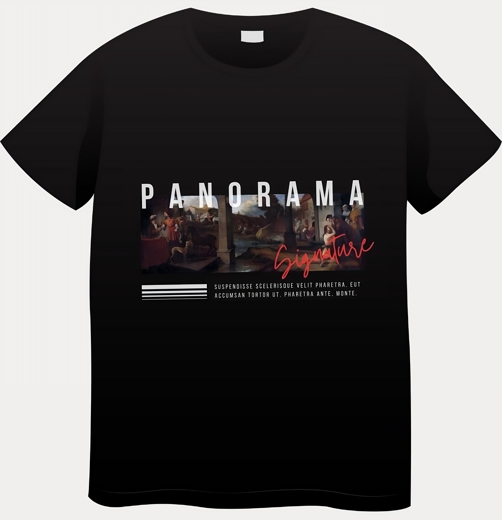 T-Shirt Panorama Signature Black