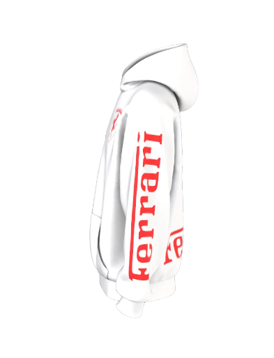 Sudadera Ferrari White OU Red