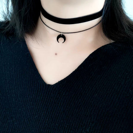 Collar de gargantilla Media luna