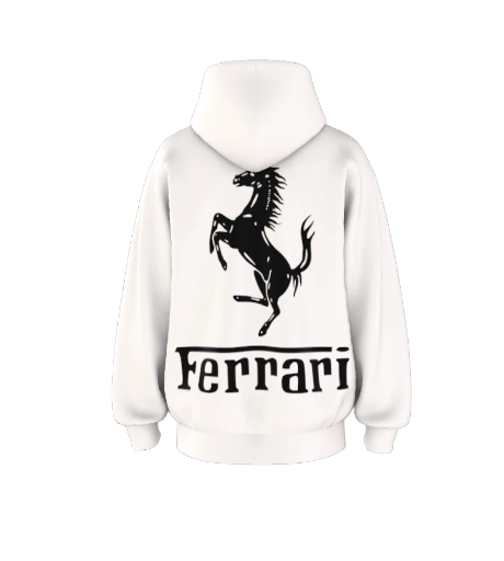 The Only Ferrari White OU Black