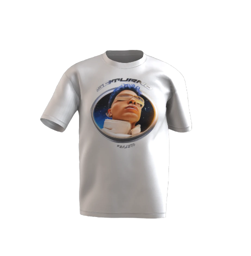 Playera Album Saturno Concierto Blanca