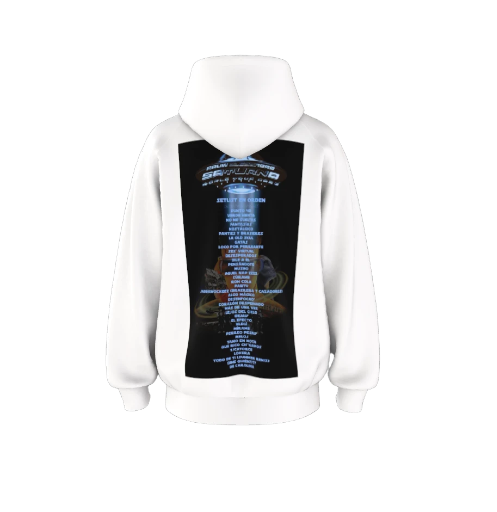 Sudadera Album Saturno Concierto Blanca