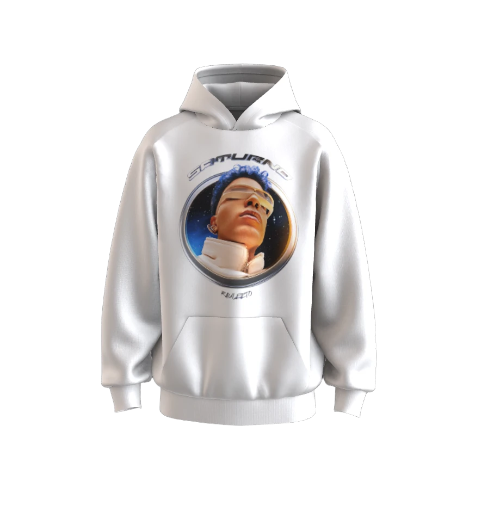 Sudadera Album Saturno Concierto Blanca