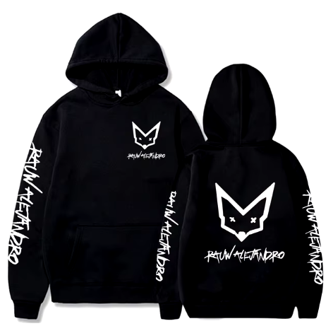 Rauw Alejandro Oficial Merch Artist Black Hoodie