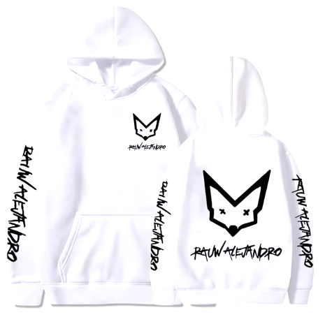 Rauw Alejandro Oficial Merch Artist White Hoodie