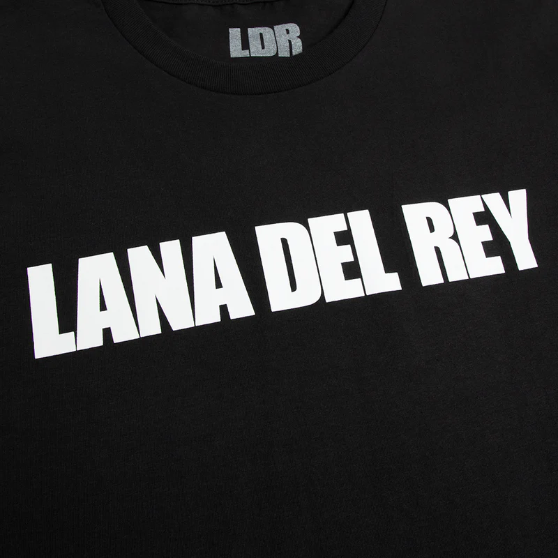 Black T-Shirt With Lana Del Rey Logo