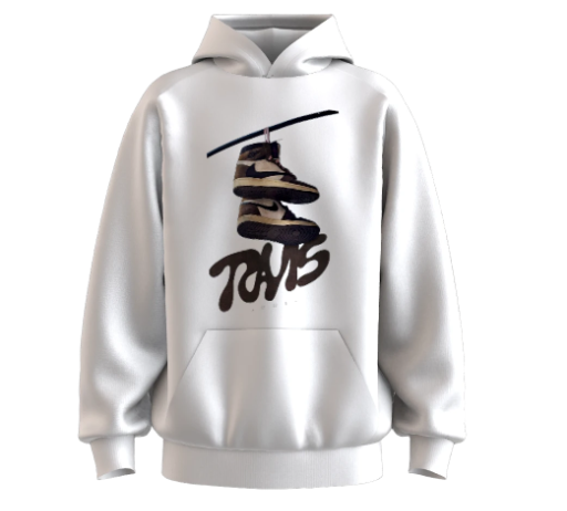 TRAVIS SCOTT JORDAN WHITE HOODIE