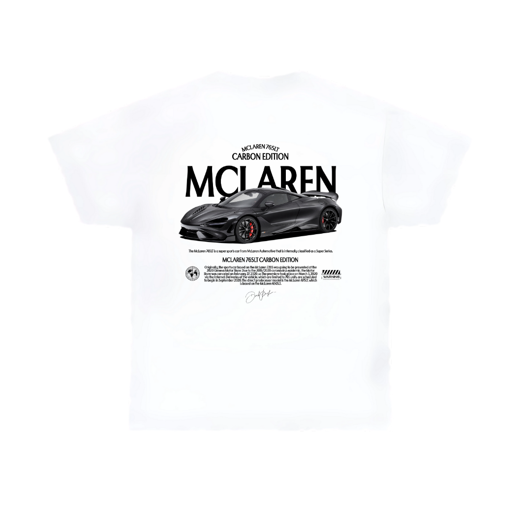 McLaren 765 Carbon Edition White T-Shirt