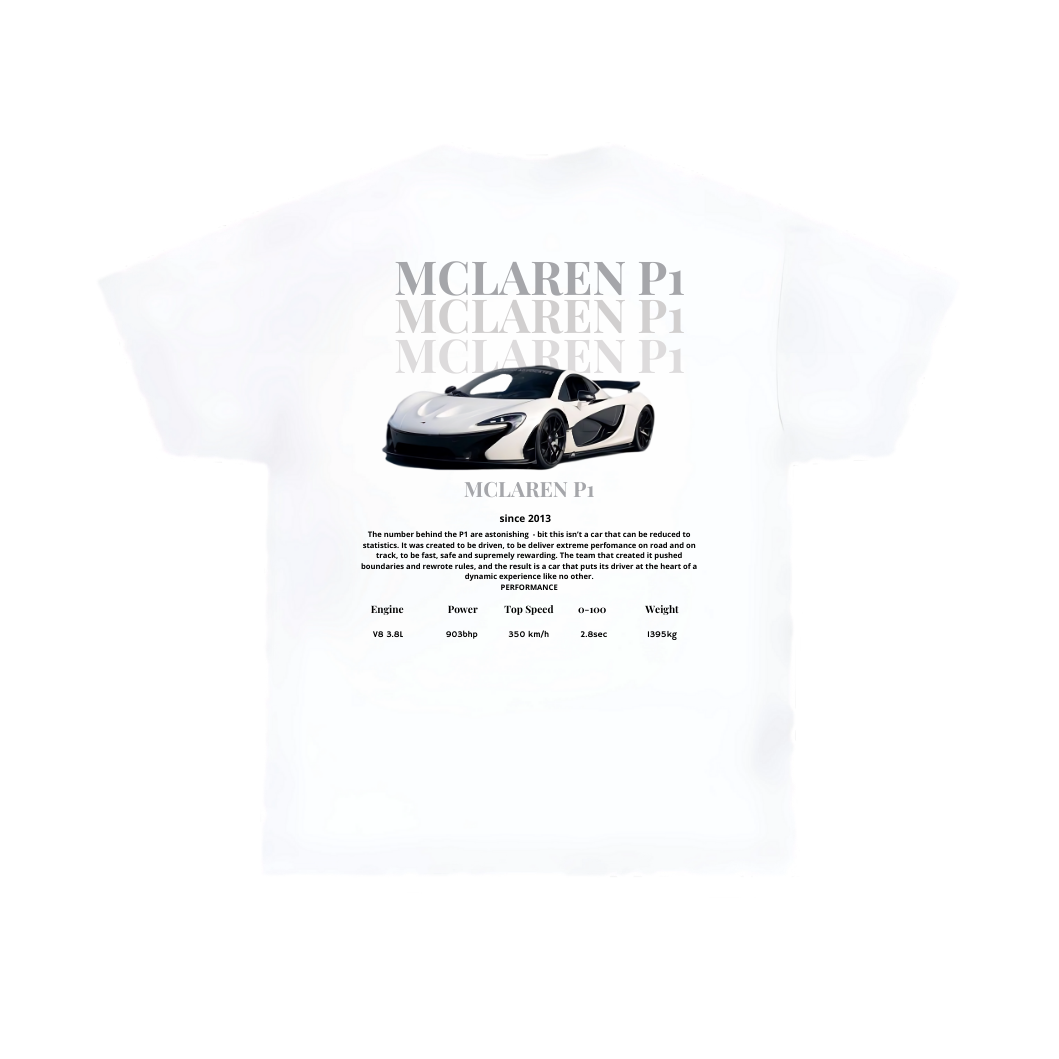 McLaren P1 T-Shirt White