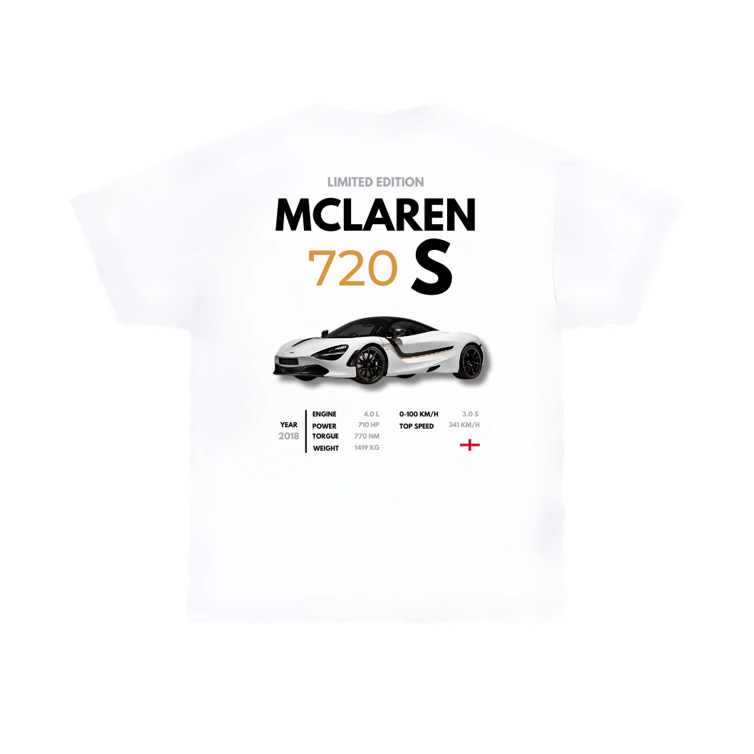 McLaren 720 S T-Shirt White