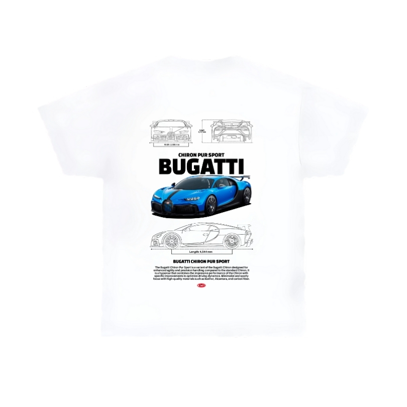 Bugatti Chiron Pur Sport White T-Shirt