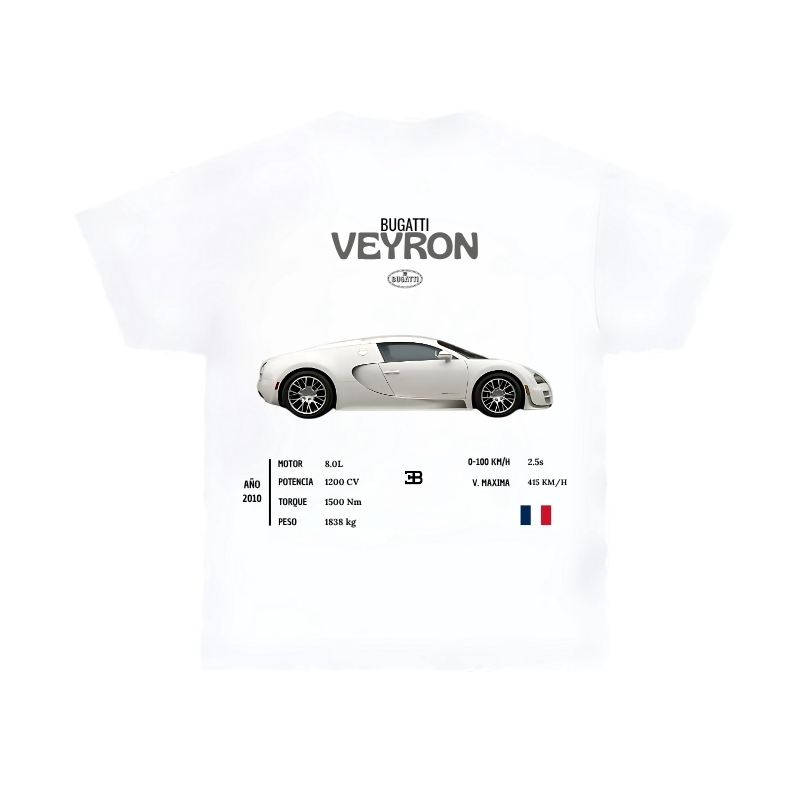 Bugatti Veyron White T-Shirt