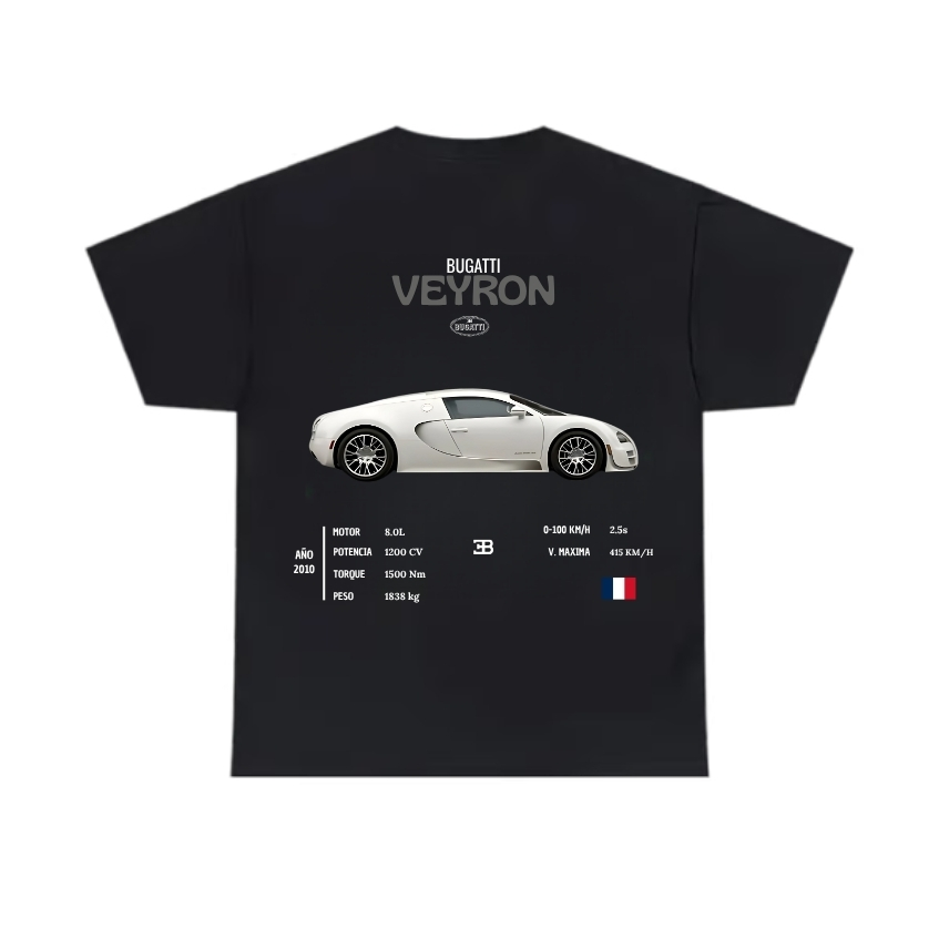 Bugatti Veyron Black Hoodie