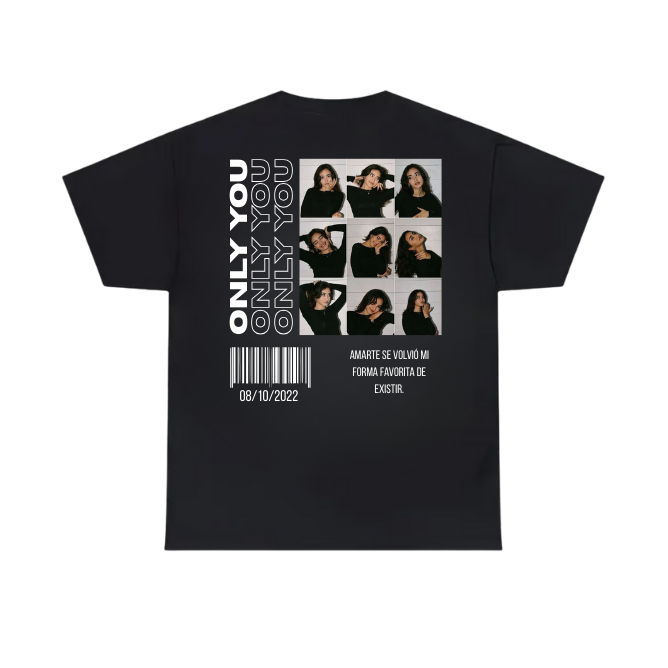 Qr playera special date personalizable variedad de colores