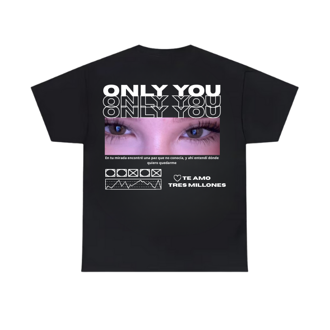 Playera personalizable EYES ON LOVE 