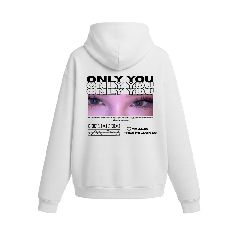 Sudadera personalizable EYES ON LOVE | variedad de colores