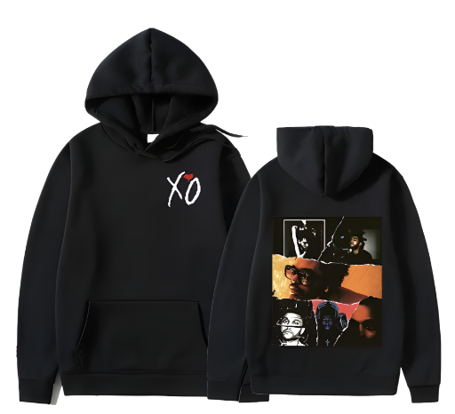 Singer The Weeknd-Sudadera  X O 