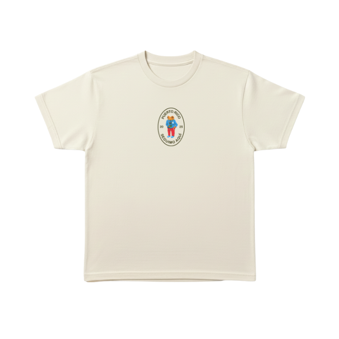 PLaYERA BLaNCA Y BeIGE PUeRTo RiCO SEGuIMOS AQuI