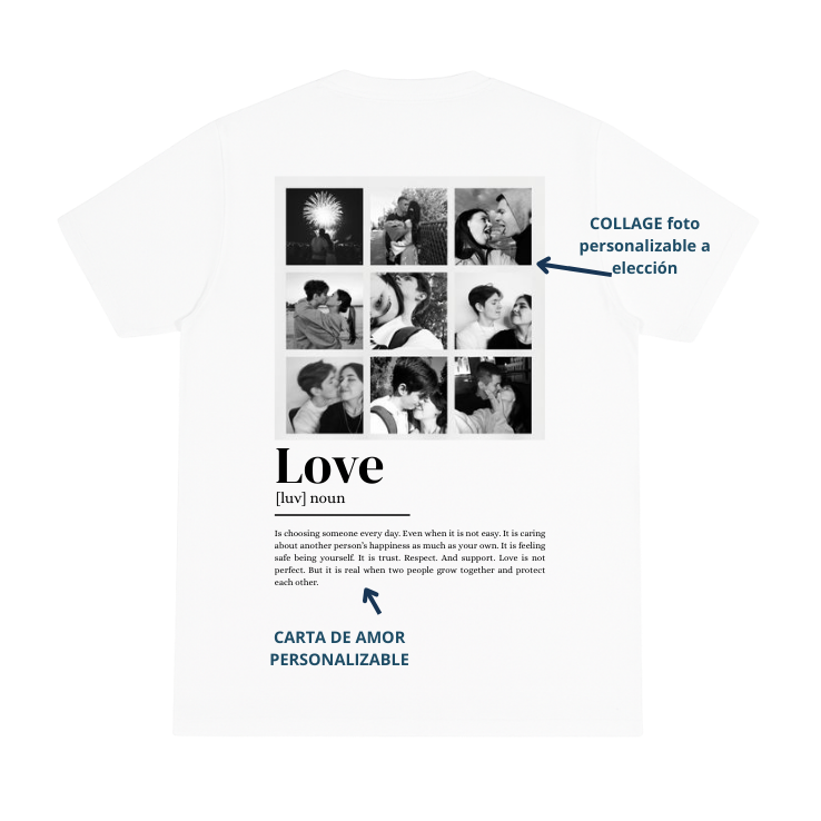 Playera Oversize 230 gramos Love Everywhere PERSONALIZABLE