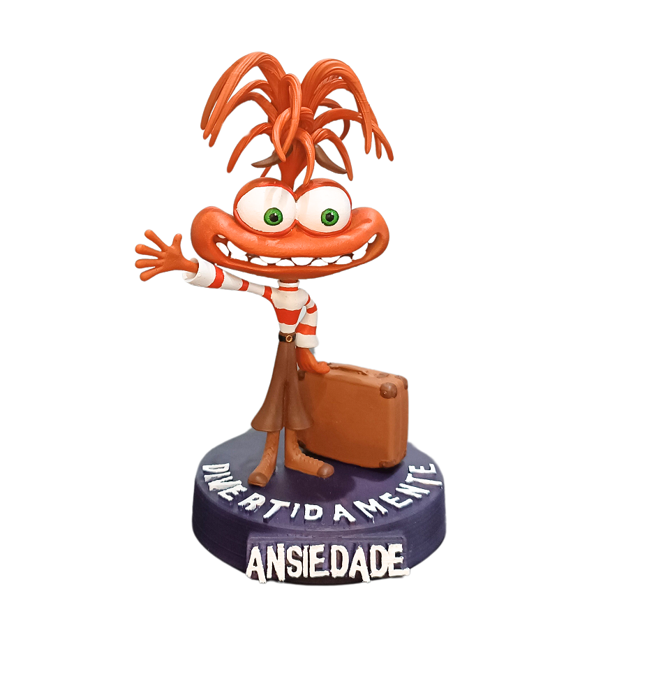 Action Figure Ansiedade - Divertidamente (Inside Out)
