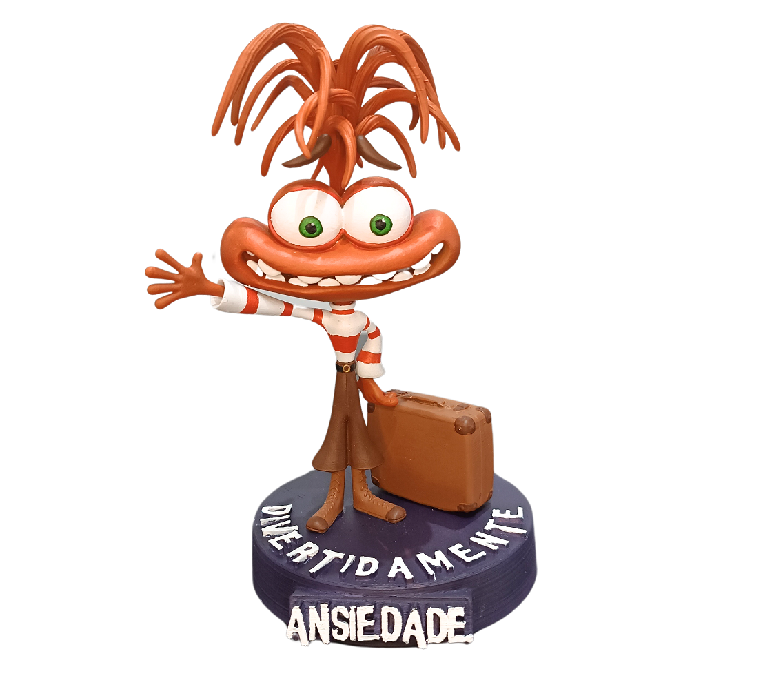 Action Figure Ansiedade - Divertidamente (Inside Out)