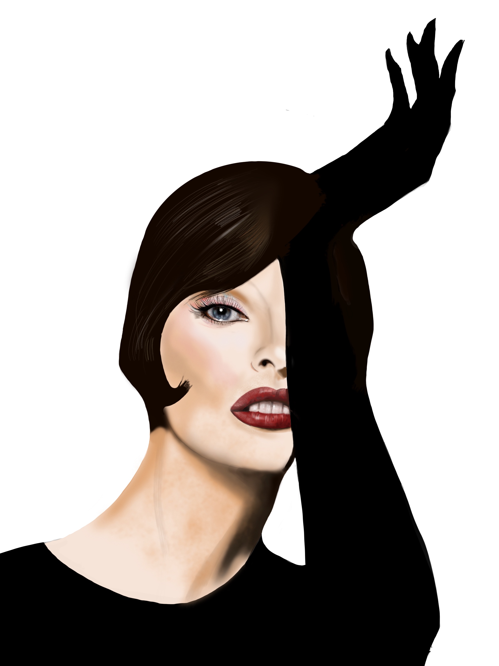 Ilustración. Linda Top Model