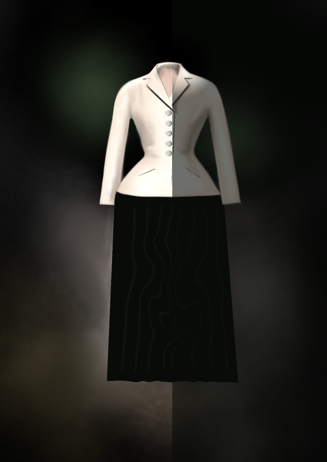 Ilustración. Dior Bar Dress