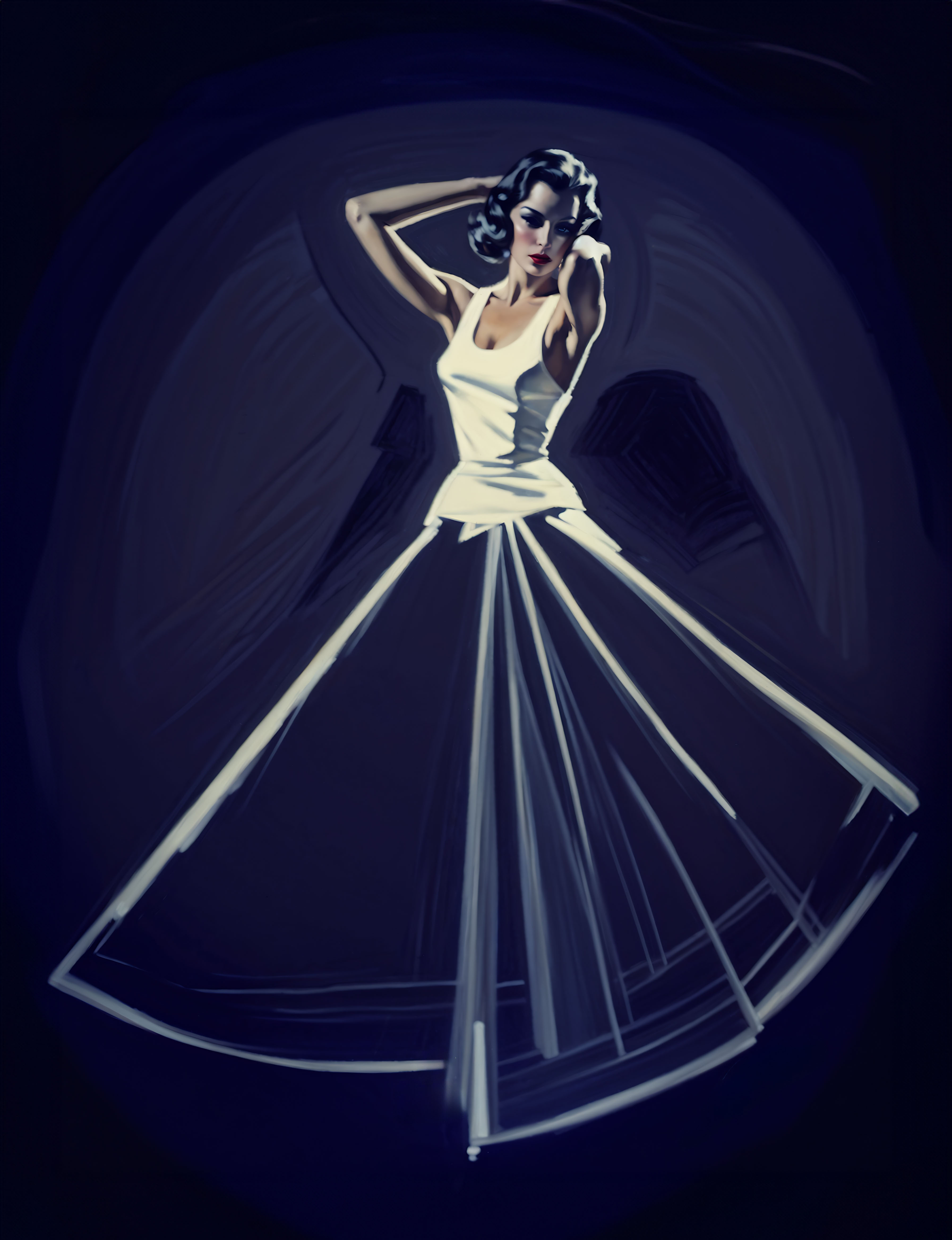 Ilustración. Dark blue